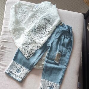 Amazon White and Blue Kids Matching Set